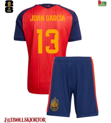 Spanien Joan Garcia #13 Hemmakläder Barn VM 2026 Kortärmad (+ Korta byxor)